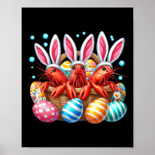 Drei Osterhasen Jagen Eier Bysket Col Poster