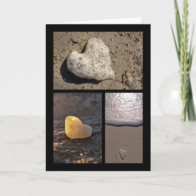 Drei Ozeanherzen Karte (Vorderseite)