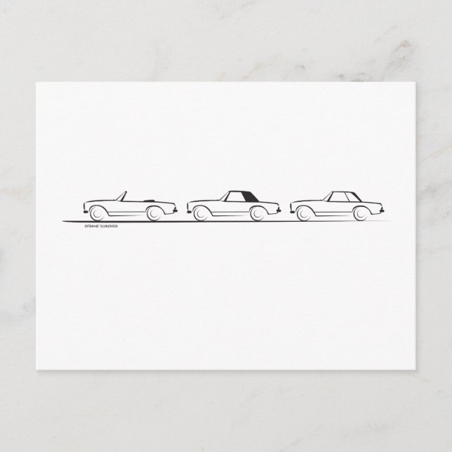 Drei Pagoden SLs Postkarte (Vorderseite)