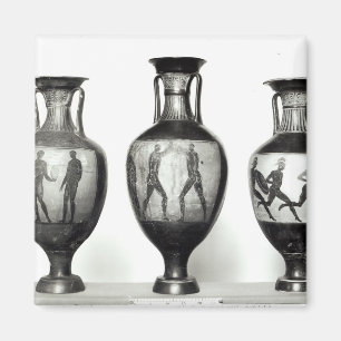 Drei Panathenaic amphorae Magnet
