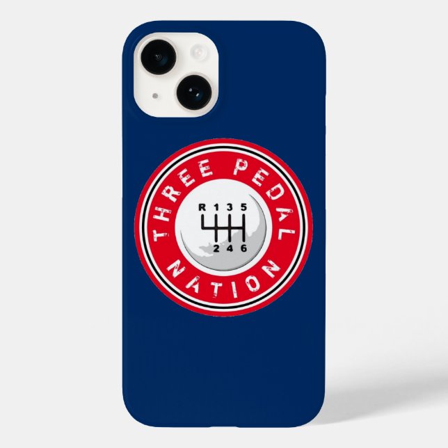 DREI PEDAL NATION iPhone Case (Rückseite)