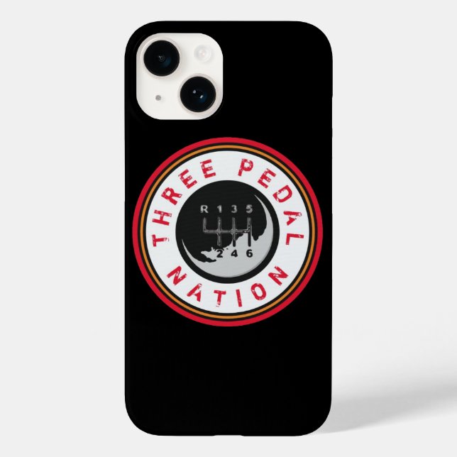 DREI PEDAL NATION iPhone Case (Rückseite)