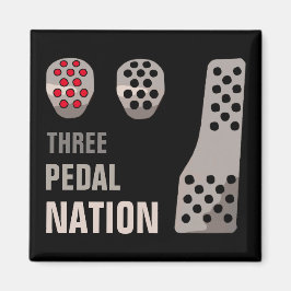 DREI PEDAL NATION Magnet