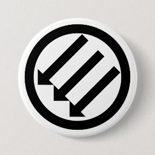 Drei Pfeile Antifaschismus Button