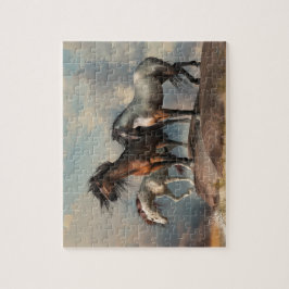 Drei Pferde am Strand