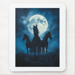 Drei Pferde Mond Mousepad