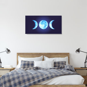 Drei-Phasen-Mond Leinwanddruck