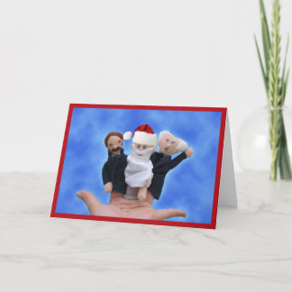 Drei Philosophen-Weihnachtskarten Feiertagskarte