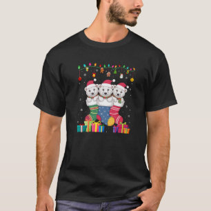 Drei-Polar-Bären im Sock Funny Boys Girls Kinder K T-Shirt