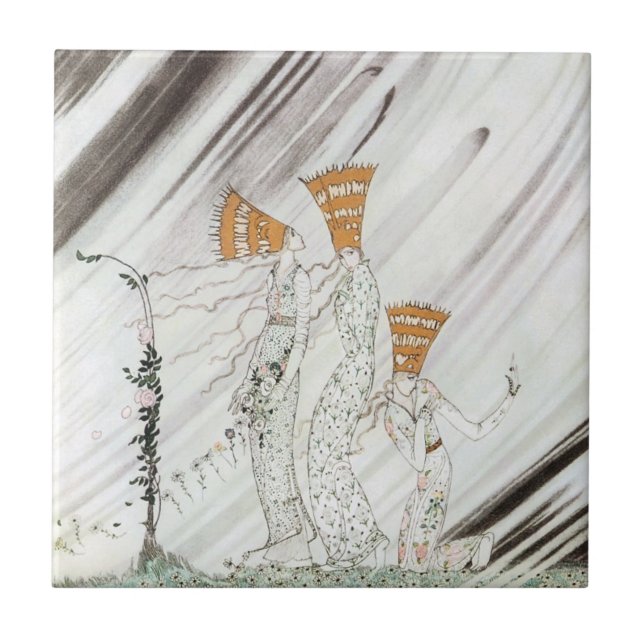 Drei Prinzessinnen im Blauen Berg von Kay Nielsen Fliese (Vorderseite)