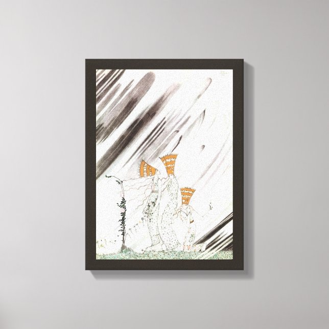 Drei Prinzessinnen im Blauen Berg von Kay Nielsen Leinwanddruck (Vorderseite)
