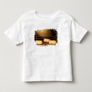 Drei Prize Schweine außerhalb eines Schweinestall Kleinkind T-shirt
