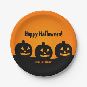 Drei Pumpkins Halloween-Party Paper Teller