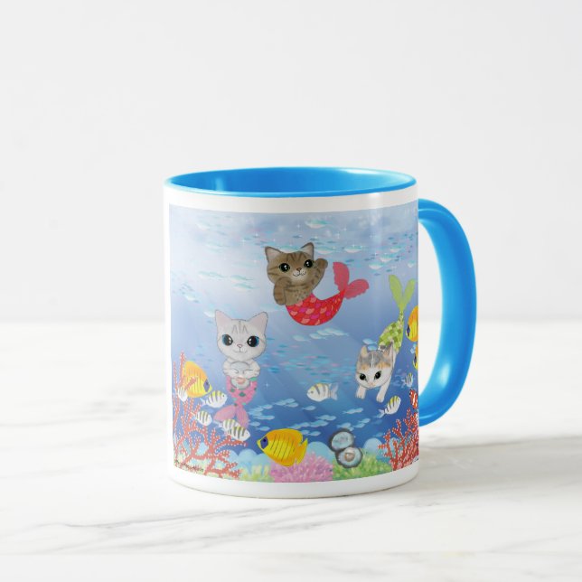 Drei Purrmaids Tasse (VorderseiteRechts)
