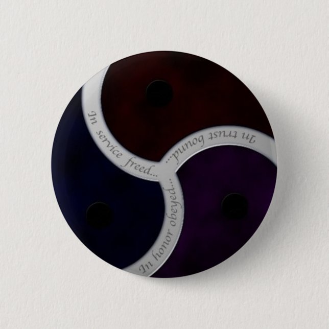 Drei Redewendungen Triskele Button (Vorderseite)