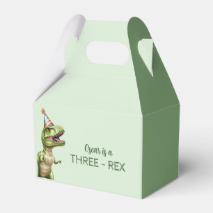 Drei-Rex Dinosaur-Geburtstagsparty   Green Geschenkschachtel