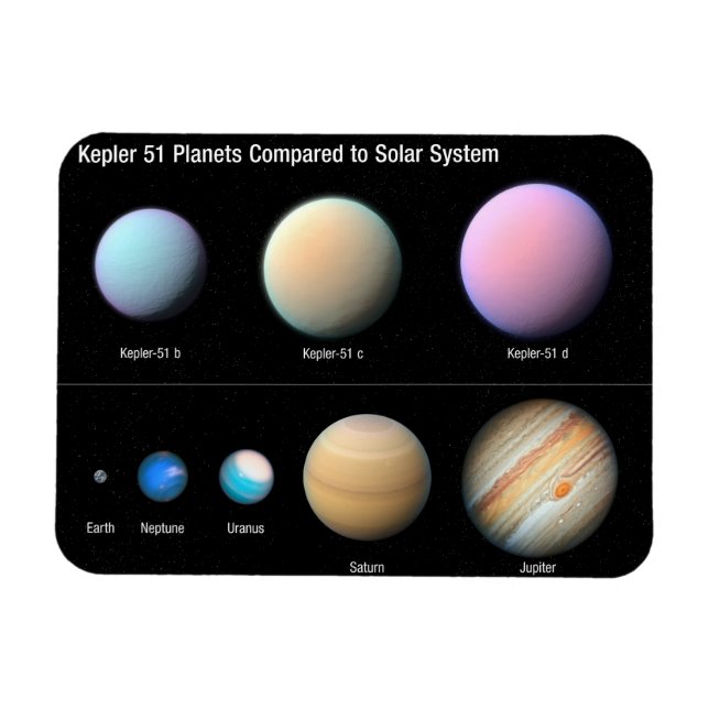 Drei riesige Planeten, die Kepler umkreisen 51 Magnet (Horizontal)