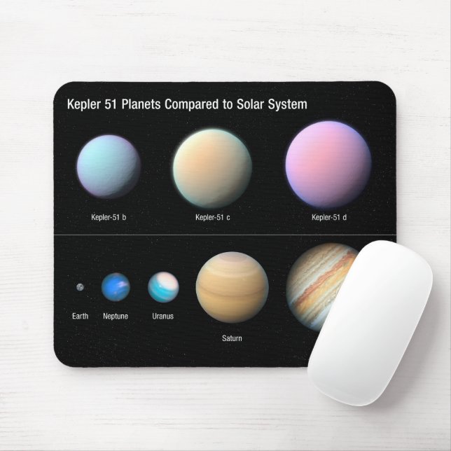 Drei riesige Planeten, die Kepler umkreisen 51 Mousepad (Mit Mouse)