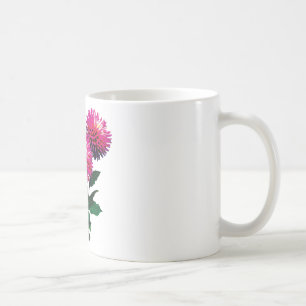 Drei rosa Dahlien Kaffeetasse