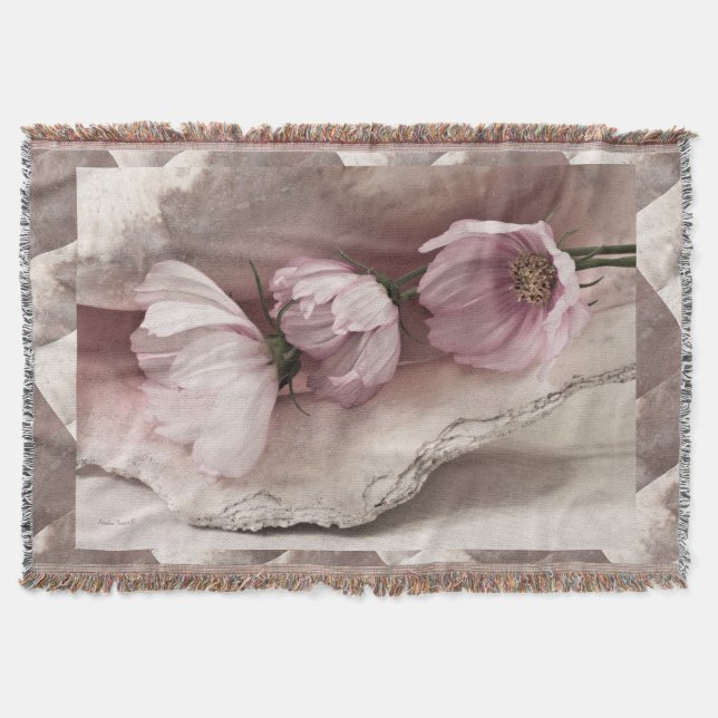 Drei rosa Kosmos Decke (Vorderseite)