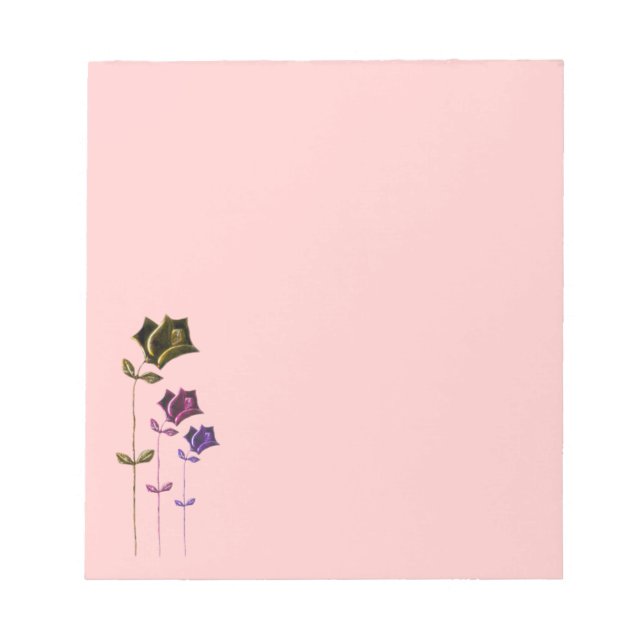 Drei Rose Notepad Notizblock (Vorderseite)