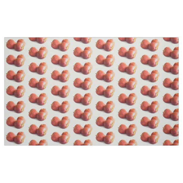Drei rote Äpfel Stoff (Fat Quarter (45,7 x 55,9 cm))