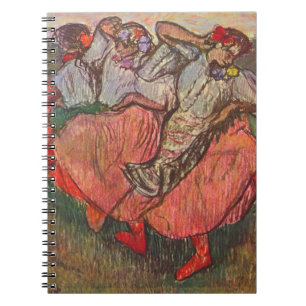 Drei russische Tänzer von Edgar Degas Notizblock
