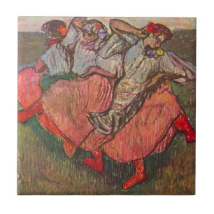 Drei russische Tänzerinnen von Edgar Degas Fliese
