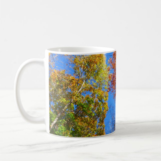 Drei Schattierungen von Ahornbäumen Kaffeetasse (Links)