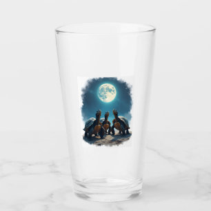 Drei Schildkröten heulen am Mond-Wildtierberg Tur Glas