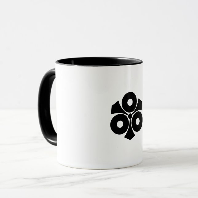 Drei Schlangenaugen mit Schwertern Kaffee Tasse (Vorderseite Links)