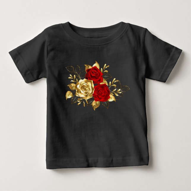 Drei Schmuckstücke Rose Baby T-shirt (Vorderseite)