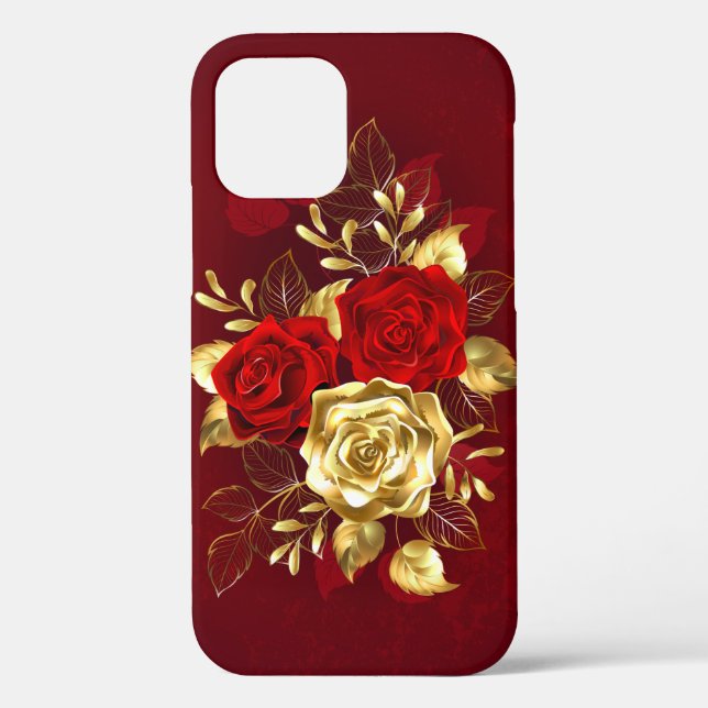 Drei Schmuckstücke Rose Case-Mate iPhone Hülle (Rückseite)