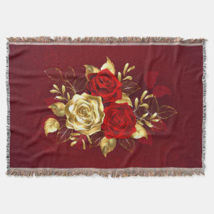 Drei Schmuckstücke Rose Decke