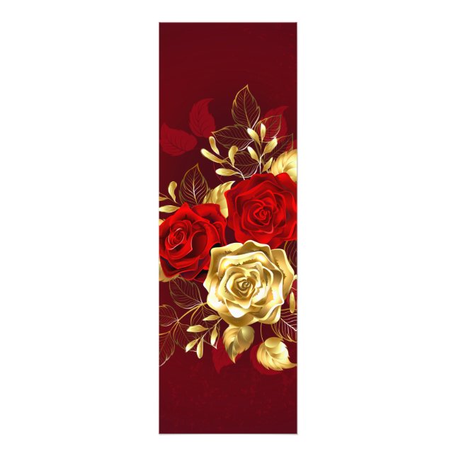 Drei Schmuckstücke Rose Fotodruck (Vorne)