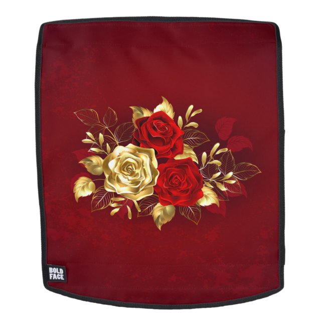 Drei Schmuckstücke Rose Rucksack (Abnehmbare Front)