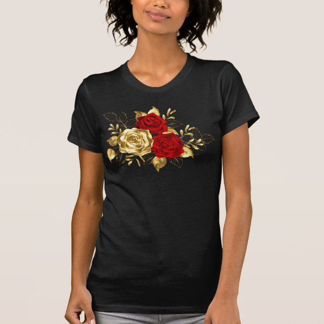 Drei Schmuckstücke Rose T-Shirt (Vorderseite)