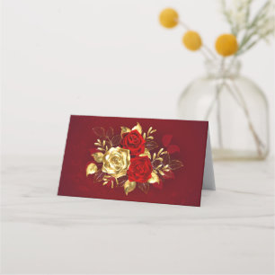 Drei Schmuckstücke Rose Terminkarte