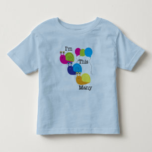 Drei Schnecken Ich bin so viele Hemden und Geschen Kleinkind T-shirt