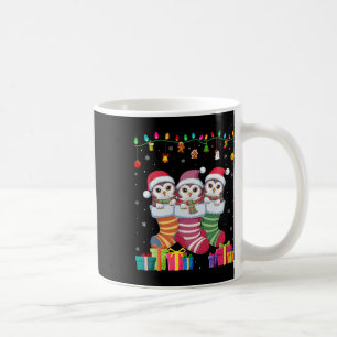 Drei Schneeeulen im Socken Lustige Jungen Mädchen Kaffeetasse