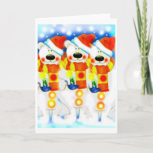 Drei Schneemänner zu Weihnachten