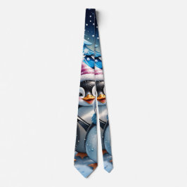 Drei schöne Pinguine Krawatte