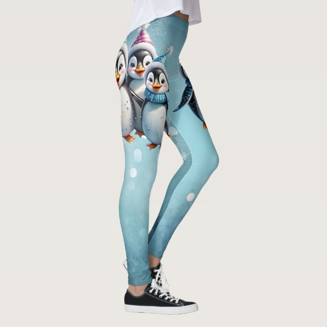 Drei schöne Pinguine Leggings (Rechts)