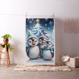 Drei schöne Pinguine Stoff
