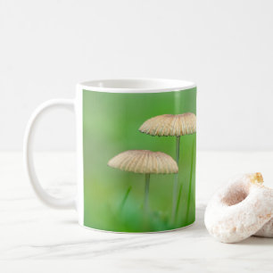 Drei schöne wilde Pilze auf dem Herbstfeld Kaffeetasse