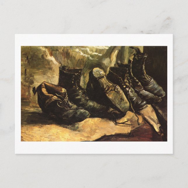 Drei Schuhpaare (F332) Van Gogh Fine Art Postkarte (Vorderseite)