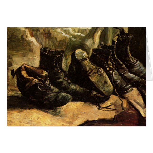 Drei Schuhpaare von Vincent van Gogh (Vorderseite (Horizontal))