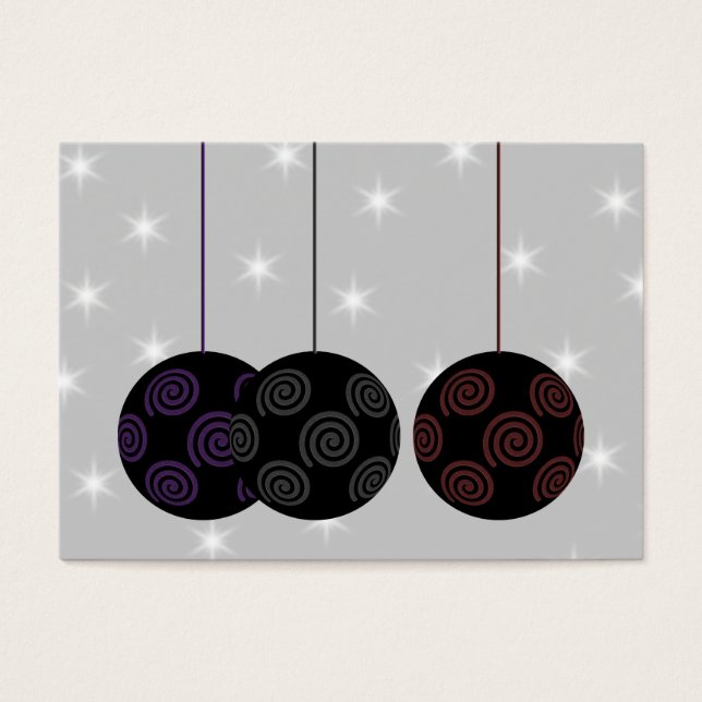 Drei schwarze Weihnachtsbaumchen. Eigener Text (Vorderseite)
