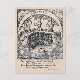 Drei Schwestern der Alchemie Postkarte