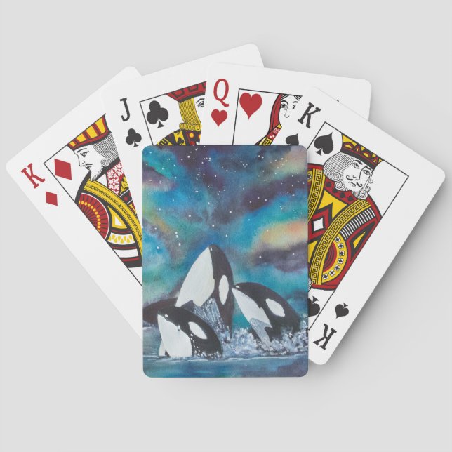 Drei Schwestern Karten spielen - ColetteWasserfarb Spielkarten (Rückseite)